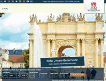 Tablet Screenshot of hotel-luisenplatz.de